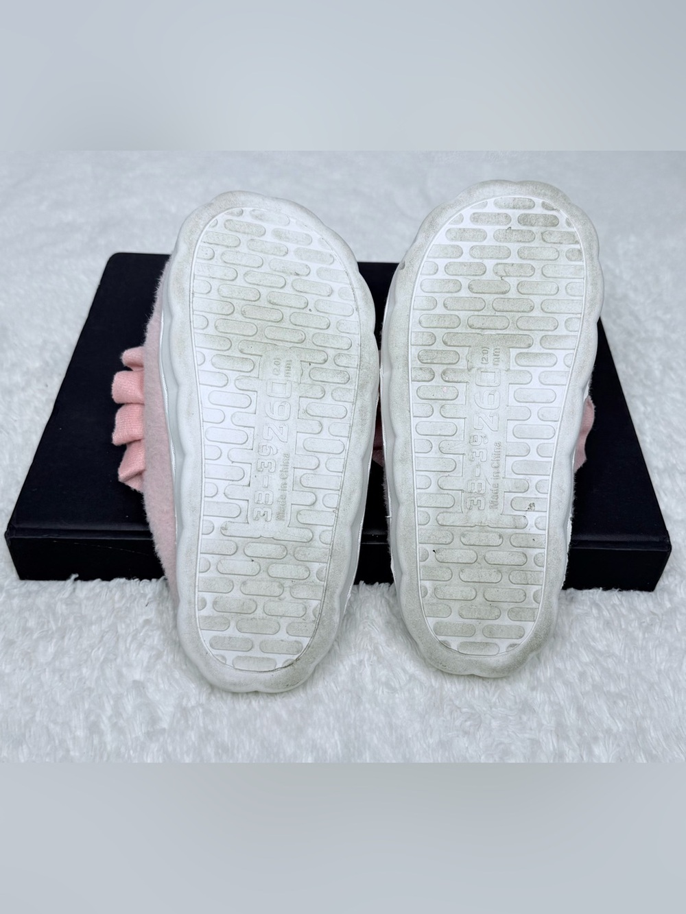 Pink Plush Ruffle Animal Slip-On Slippers - Picture 6 of 8